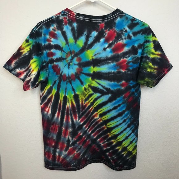 🍭KIDS Tie-Dye T-Shirt | Black & Blue | Large - Picture 5 of 6